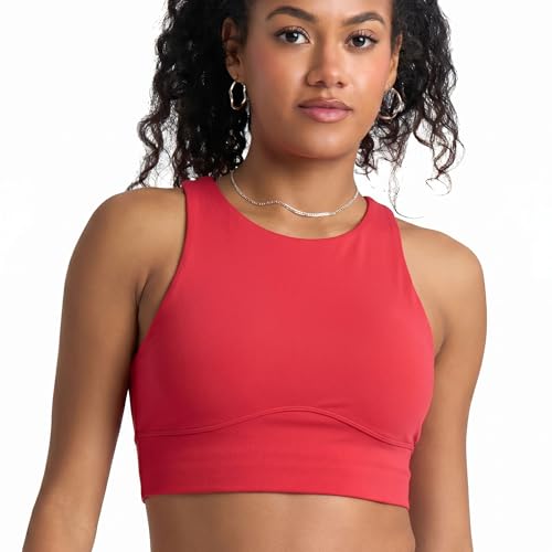 Image of POPSUGAR Sports Bras for Women - Y Back, High Neck, Strappy & Long Line Padded Racerback Bra Workout Yoga Top Racer Back Bra