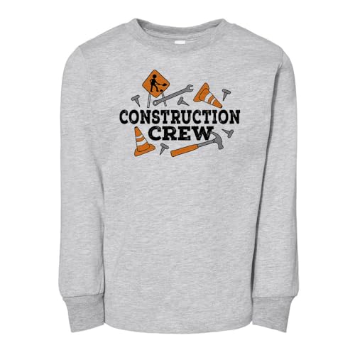 Construction Crew Toddler Kids Long Sleeve T-Shirt
