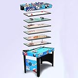 [Fácil de montar]: la mesa de juego combinada es fácil de usar y se ensambla simplemente con instrucciones, todos los accesorios están incluidos para que pueda cambiar fácilmente de un juego a otro y disfrutar durante horas.