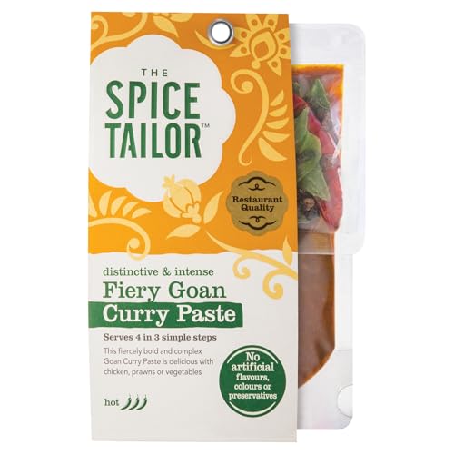 The Spice Tailor Fiery Goan Indian Curry Paste 120 g (7-Pack)