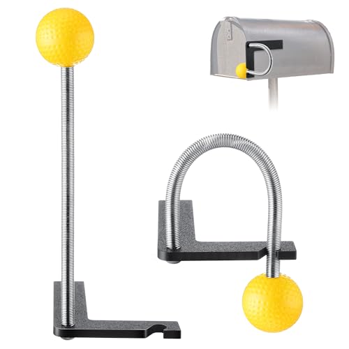 1 Pack Mailbox Notification Device Mail Arrival Indicator Device Mailbox Alert Alarm for Delivered Mail (Yellow)