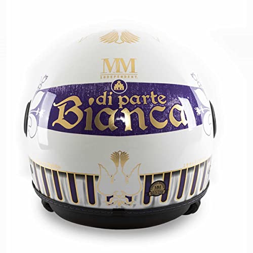 Casque jet de football historique blanc or violet XL pour homme et femme