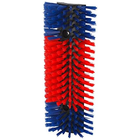 Kerbl 293100 Halbrunde Kratzbürste, Blau-Rot Cover