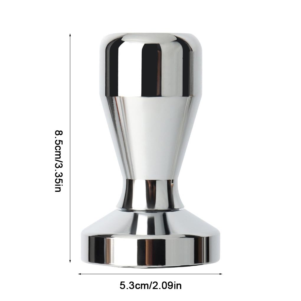 2 zestaw ze stali nierdzewnej tamper do kawy w proszku mielona fasola przyprawa narzędzie odłączana ręczna prasa biurowa przybory kuchenne piekarnia 53 mm