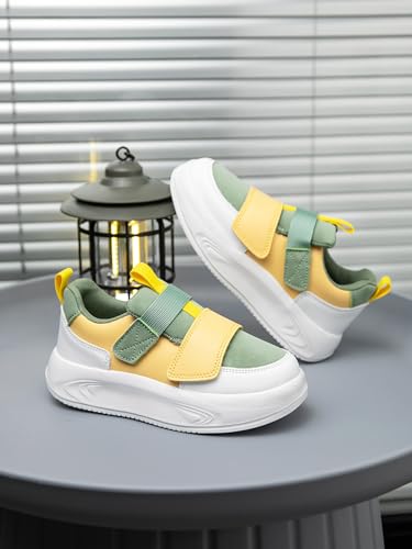 Boys Girls Outdoor Sports Shoes， Breathable and Comfortable with Soft Padded Neck, Retro Street Style, Basketball Shoes Suitable for All Seasons4