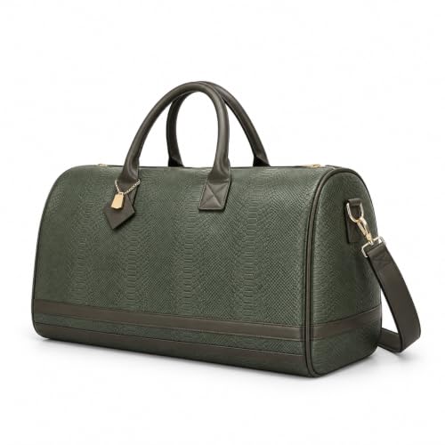 Tote&Carry Apollo 2 Duffle Bag for Travel Women & Men, TSA Approved Carry On Duffel Bag, Premium Vegan Leather w/Gold Hardware, Durable Weekender Luggage for Gym, Sports, Overnight & All-Purpose Use by Tote&Carry - Used condition - US$91.95