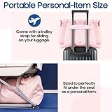 Wood Homing Foldable Travel Duffle Bag - Large Weekend Overnight Holdall Cabin Bag with Compartment for Women Men Lightweight Waterproof Luggage Carry on Bag for Gym Sports Hotel Business (Pink) - Image 5