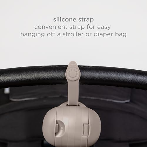 Image of Ubbi On-The-Go Dual Pacifier Holder, Keep's Baby's Binkies Clean and Accessible, Portable for Travel, Diaper Bag Accessory Must Have for Newborns, Taupe, 2-Pack