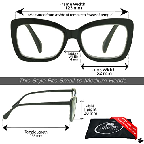 Image of proSPORT Women Cat-Eye Reading Glasses Full Lens Readers NOT BIFOCAL