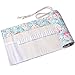 CreooGo Canvas Pencil Wrap, Travel Drawing Pencil Roll Organizer For Artist, Pencils Pouch Case Hold For 72 Colored Pencils (Pencils are not included)-Countryside,72 Holes 