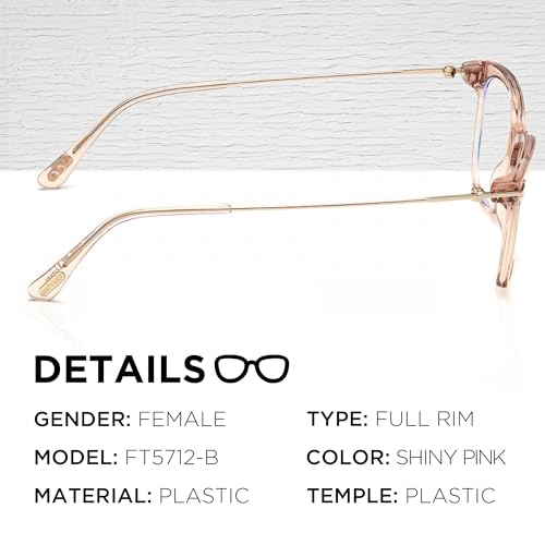 Image of Tom Ford FT5712-B Square Shape Eyeglass Frame With Luxury Eyewear Kit