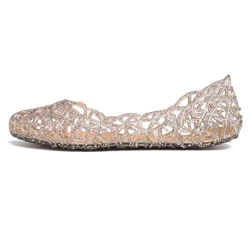 Image of Dear Time Women Flat Heel Summer Beach Jelly Shoes