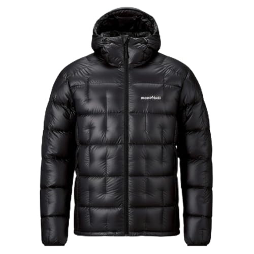 [モンベル] US モデル プラズマ1000 アルパインダウン パーカ メンズ ダウン パーカー 軽量 高断熱 パッカブル仕様 #2301257 BK ブラック (JP, アルファベット, S)