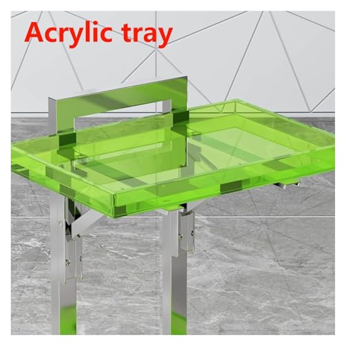 Chariot utilitaire pliable meuble de rangement mobile inox - 4