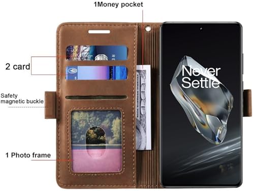 Image of Excelsior Flip Cover Compatible with iPhone 16 Pro | Premium PU Leather | 360 Degree Protection (Coffee)