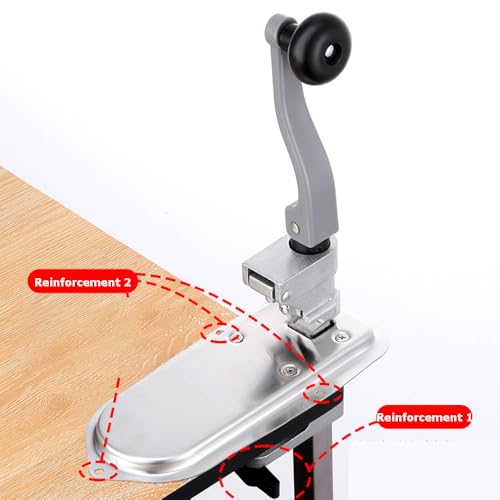 Kommerzieller manueller Dosenöffner-Edelstahl-schwere-klingen-justierbarer Griff-Platten-Glas-öffner für küchen-Kochen-nahrungs-vorbereitung