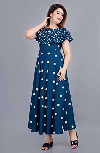 Image of Women's Polka Dot Fit and Flared Royon Dress