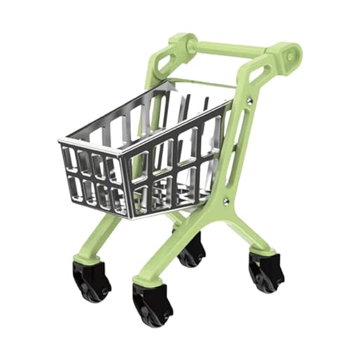 wisoolkic Carrito de Almacenamiento en Miniatura, Juguete de simulación para niñas. Juego temático y Aventuras en casa muñecas. Juego Muebles Cocina, jardín y Taller para un Aspecto más Realista.