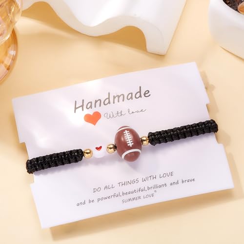 Soccer Football Basketball Baseball Bracelet Gifts for Women Men Birthday Graduation Gifts for Sport Lovers Bracelet Sport Jewelry Bracelets3