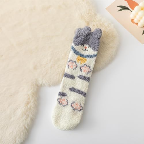 Image of Benefeet Sox Cute Fuzzy Socks for Women Girls - Fluffy Cozy Warm Winter Funny Animal Slipper Plush Sleeping Socks