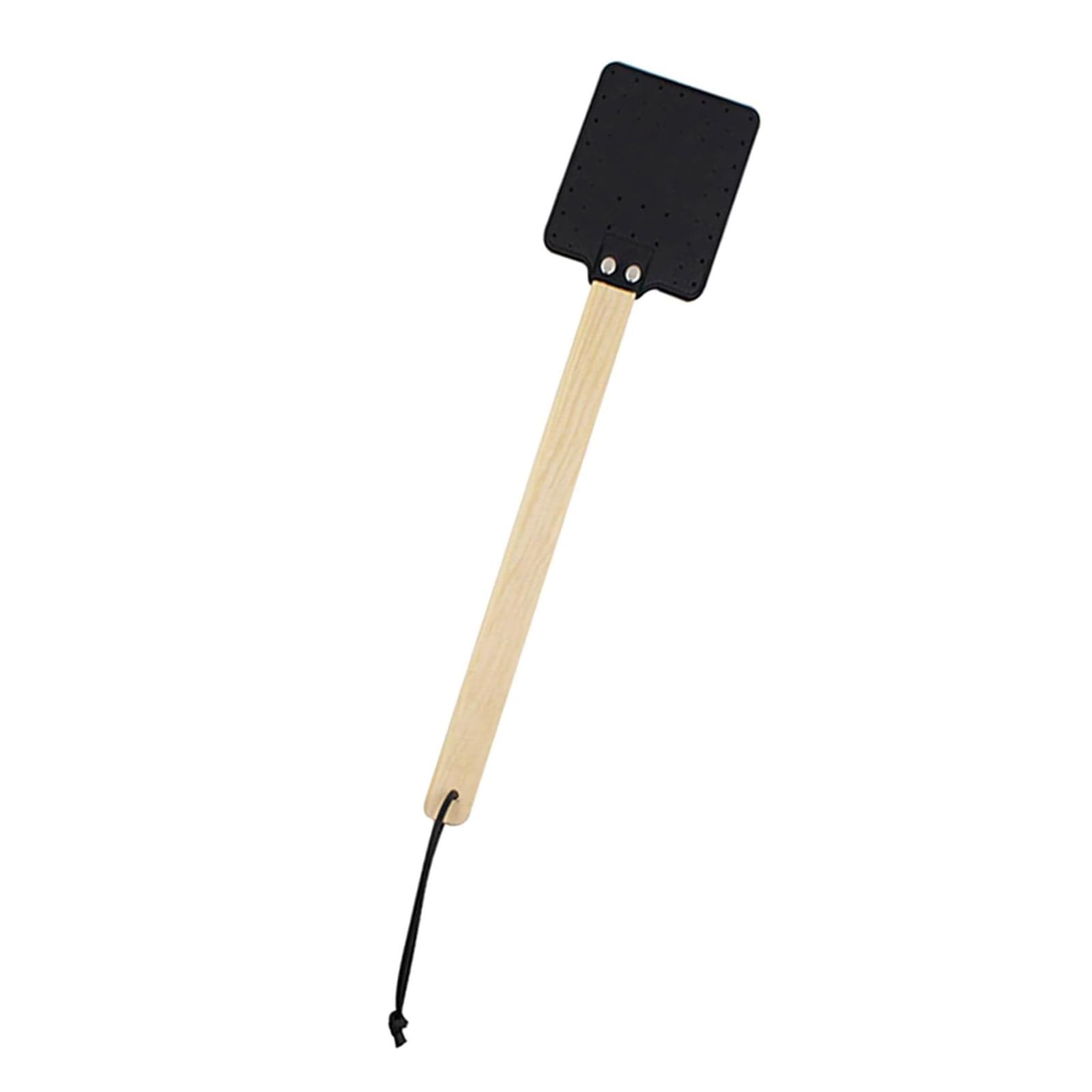 Effective Wood Handle Fly Swatters User Friendly Leather Fly Swatters With Strong Wood Handle For Multifunctional Use