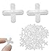 Produktbild Rayong 1000Pcs Fliesenkreuze 4mm Fugenkreuze Fliesen Abstandhalter Fugenkreuze 4mm für Terrassenplatten leichmäßigen Abstand, können verfugt werden, Fugen Kreuz