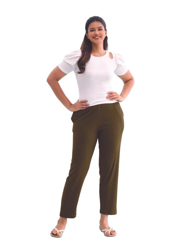 Image of GO Colors Women Rib Pant