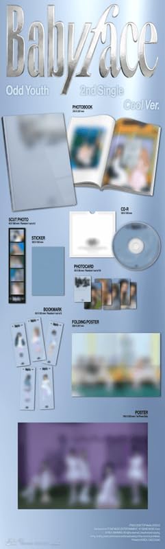 Babyface ODD YOUTH Album [Cool + Messy 2 Standard ver. Full Album Set]+Pre Order Benefits+BolsVos Idol-Inspired Freebies (2nd Single Album)
