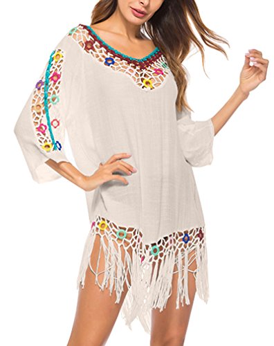 Strandponcho Strandkleider Bikini Cover Up Sexy Beach Bikini Dress Damen Bademode Boho Sommerkleid große größen Sommer Blusen Strandhemd Cover