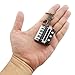 Dselvgvu Miniature Musical Instrument Keychain with Case Mini Collectible Figurines Replica Key Ring Christmas Birthday Gifts (1.69