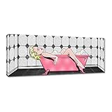  Pittura stampata su tela Wall Art Decor 100x40cm Marylin Monroe nella vasca n. H5628M_PC1I