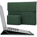 HYZUO 13 Inch Laptop Sleeve Case with Stand for 2026-2018 MacBook Air 13 M5 M4 M3 M2 M1, 2026 13" MacBook Neo, 2026-2016 MacBook Pro 13 M2 M1, iPad Pro/Air 13, Surface Pro 12-3, XPS 13, Midnight Green