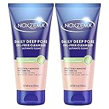 Noxzema Ultimate Clear Daily Deep Pore Oil-Free Cleanser for Soft, Smooth Skin - Noxzema Daily Face Wash for Women and Men, Noxzema Facial Cleanser for Acne Prone Skin, 6 Oz Ea (Pack of 2)