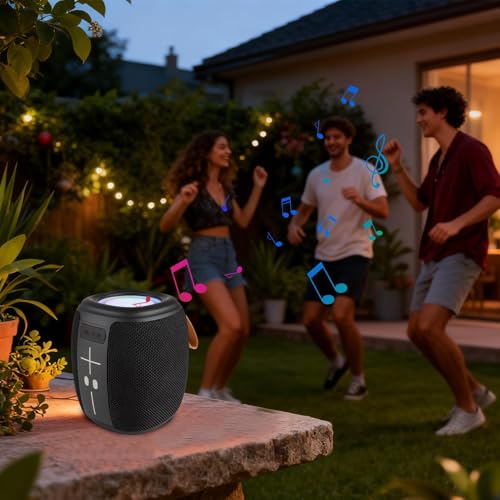 Haut-parleur extérieur sans fil stéréo avec lampe LED pour salon - 2