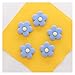 Aimant de réfrigérateur Magnet de réfrigérateur Givré Flower Resion Stéréo Décoration Aimant Sticker Creative Coller Enfants comme Whiteboard Girl Cadeau (Color : Blue)