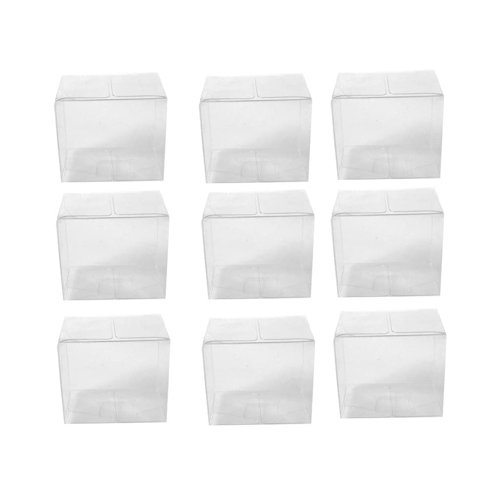 30pcs Clear Favor Boxes, 5 * 5 * 5CM Plastic Box Transparent Cube Boxes Candy Boxes for Wedding,Party,Baby Shower,Bridal Shower