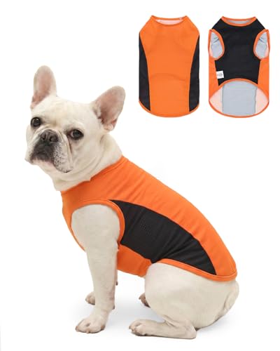 Image of CuteBone Cooling Stretch Sport Dog Tank - Athletic Fan Pet Jersey - Color Block Pet Vest for Small Dogs, Cats