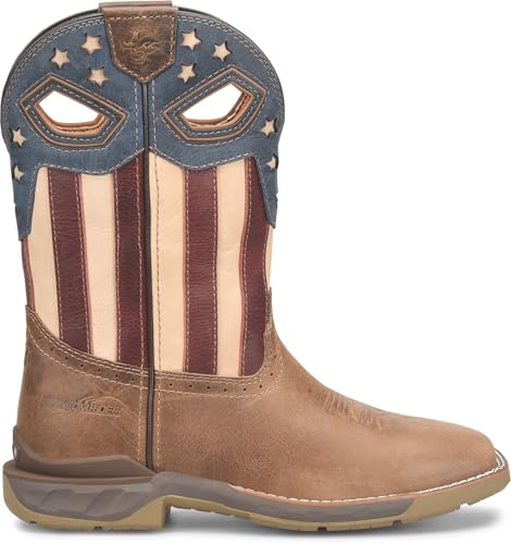 DOUBLE-H Men's Phantom Rider Fortitude 11" Soft Toe Roper Flag Western Boot2