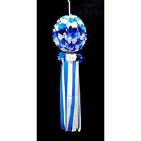 Amazon.co.jp: 市松柄くす玉・吹流し 全長：約135cm【七夕飾り・装飾