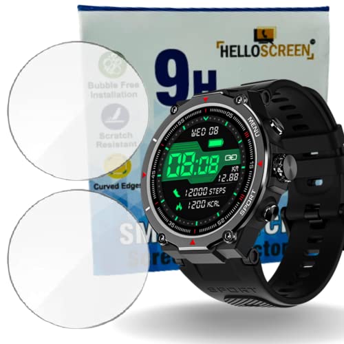 Image of 9H Screen Protector Flexible TPU Screenguard For NOISEFIT FORCE [1.32 inch] Smartwatch (2 Pack) - Unbreakable Hydrogel TPU Film [ Not A Tempered Glass]