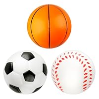 Lotsdonxia Three Soft Ball Sets, Kids Play Games Colorful Mini Sponge Squeeze Safety Soft Balls, Indoor Parties Seaside