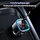 Aux Bluetooth 5.4 Adapter Auto Bluetooth Empfänger Klinke 3.5mm für Freisprechanruf und Wireless Musik Kompatibel Schnellladung AutoLadegerät 42W (PD 30W&QC 12W) HiFi-Stereo U-Disk RGB Umgebungslicht