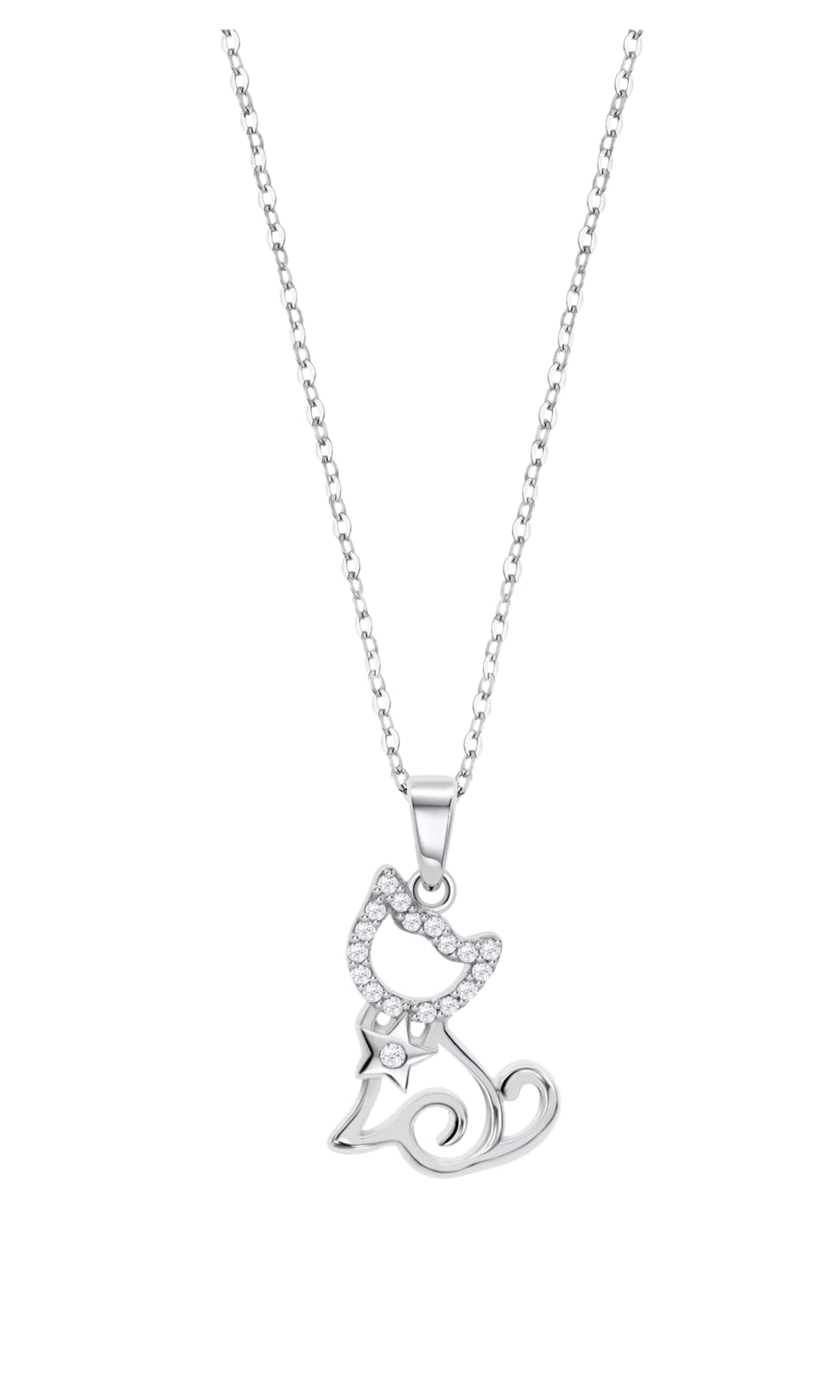 LOTUS SILVER Collar Mujer Plata de Ley 925 | Colgante de Osito, Acabado Refinado LP3873-1/1, Collares Mujer, Regalo de Cumpleaños, Aniversario, San Valentín, Madre y más