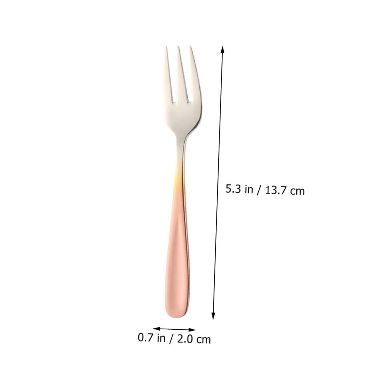 LAPYAPPE 4pcs Fruits Forks Stainless Steel Cake Forks Lovely Snack for Daily Use for Appetizers