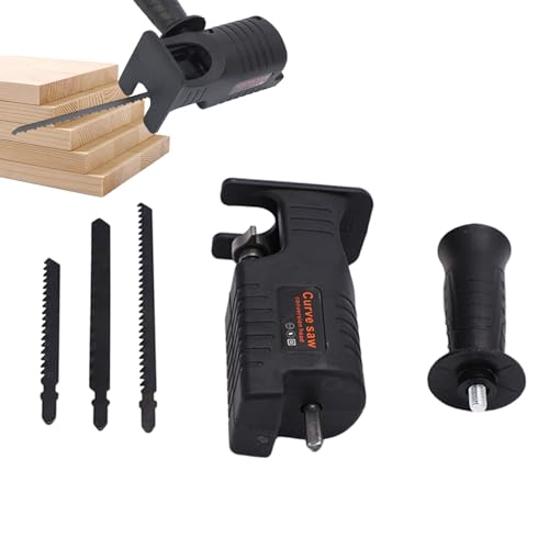 HIXIP Adaptador de Taladro a Sierra Alternativa,Adaptador de Sierra Alternativa eléctrica,Accesorio Modificado para Taladro con Cabezal de conversión | Kit de Mango, Accesorios para Herramientas