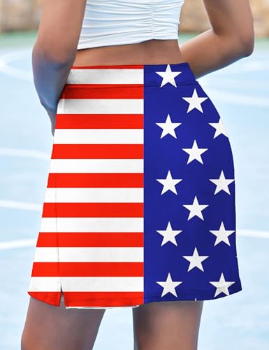Image of Ekouaer 16 inch Golf Skorts for Woman with Inner Pockets Silicone Grippers Tennis Skirt Quick Dry Athletic Pickleball Skort