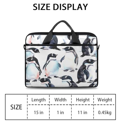Bolsa para Laptop 15 Pulgadas con Estampado de Pingüinos miniatura 2