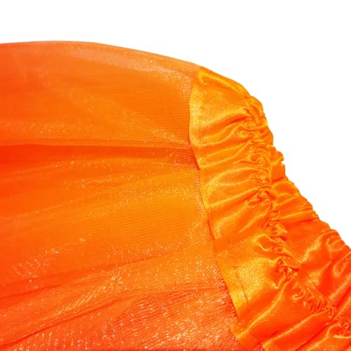 Women's 5-Layer Tulle Tutu Skirt, Adult Dance Ballet Tulle Dress,Teens Halloween Cosplay Running Tutu