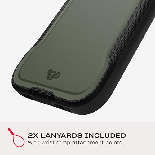 Image of Tech21 EvoPro case for iPhone 16 Compatible with MagSafe - Impact Protection Case 21x Military Standard Tested - in Khaki /Black
