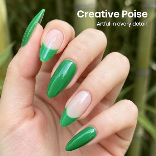 Image of Beetles Green Gel Nail Polish - Bamboo Rhythm 15ML /0.51Fl Oz, Green Gel Polish, Color-Matched Bottle, Soak-Off UV LED, Long-Lasting Holiday & Summer Nails Art for DIY Beginners & Salon Pros